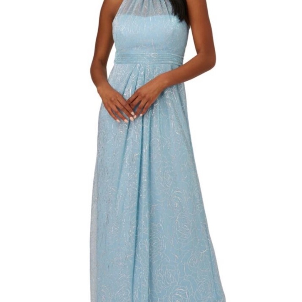 Adrianna Papell Light Blue Gown